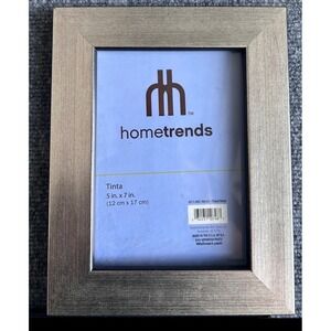 Hometrends Tinta 5x7 Silver Picture Frame HT11-095-104-05 Modern Tabletop Wall